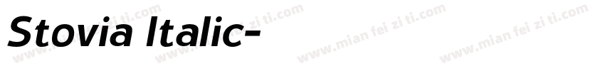 Stovia Italic字体转换